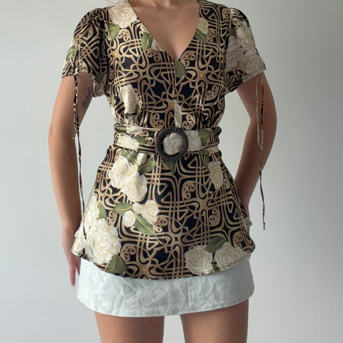 Nicola Satin Top | S-L