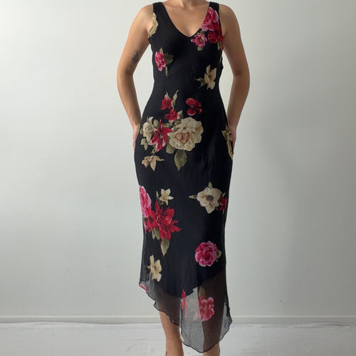 Italian Floral Midi Dress | 8-10