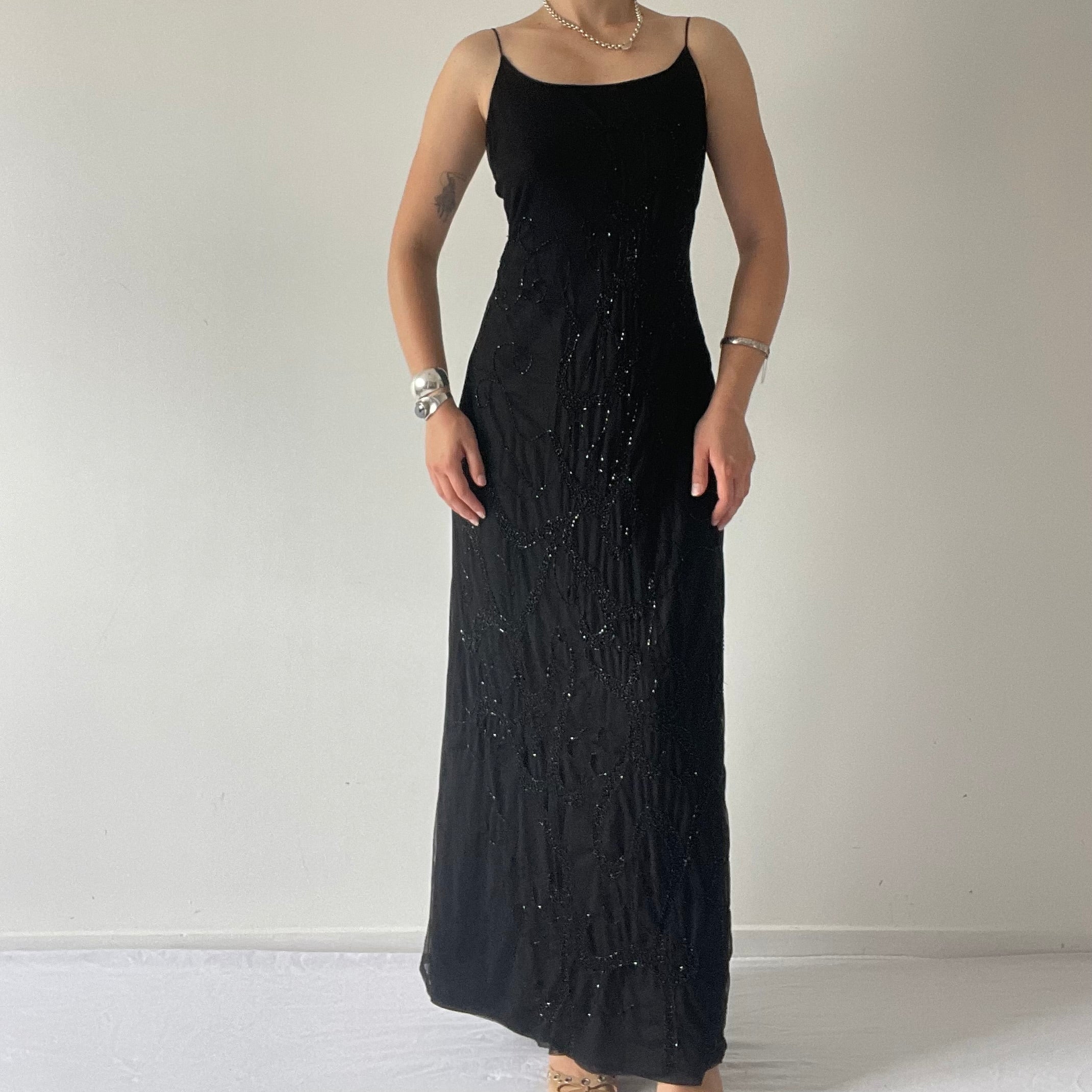 Mr K Beaded Maxi Dress | 10-12