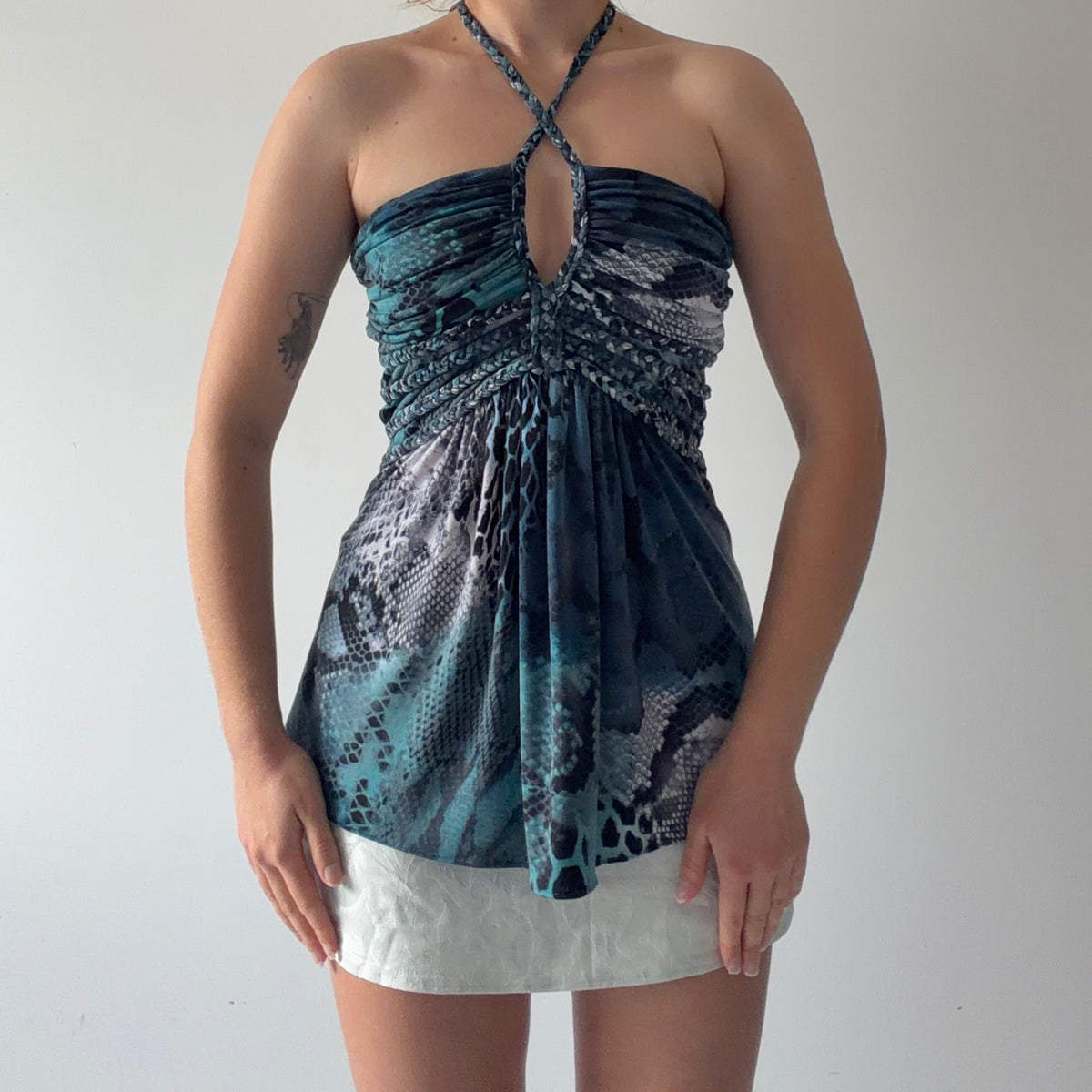 Sky Braid Halter Top | S