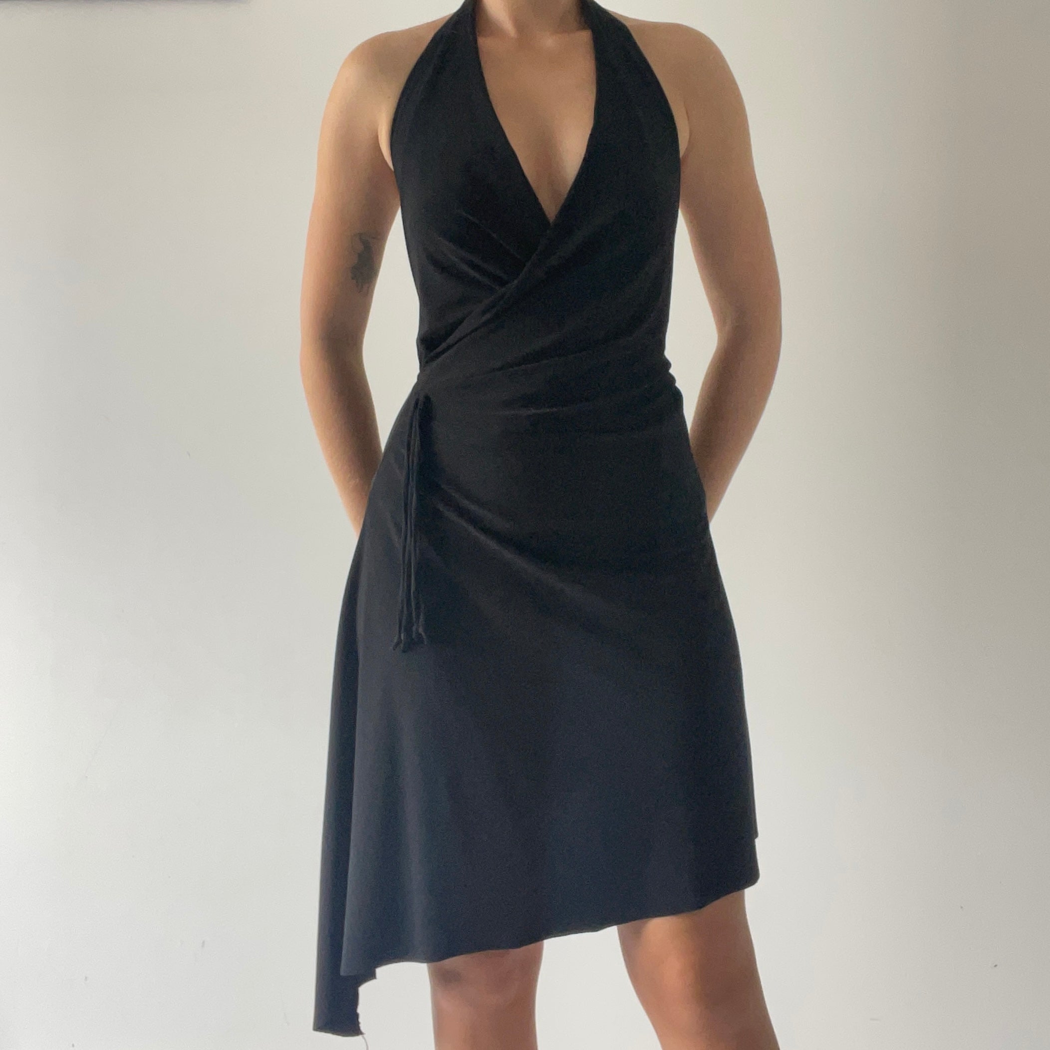 Forever 21 Halter Asymmetric Dress | Made in USA | 8-10