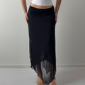 Connected Apparel Maxi Asymmetric Skirt | S