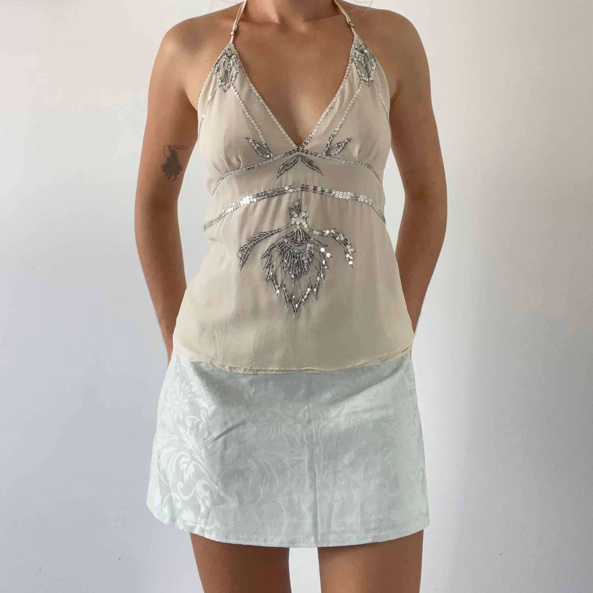 Elle Macpherson Silk Halter | M