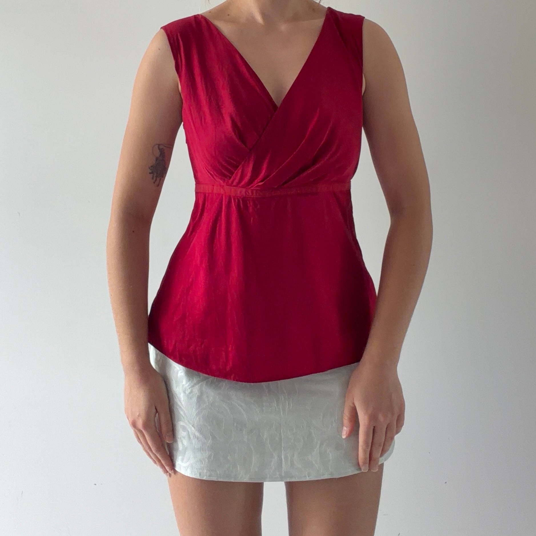 Loft Ann Taylor Silk Babydoll Top | M