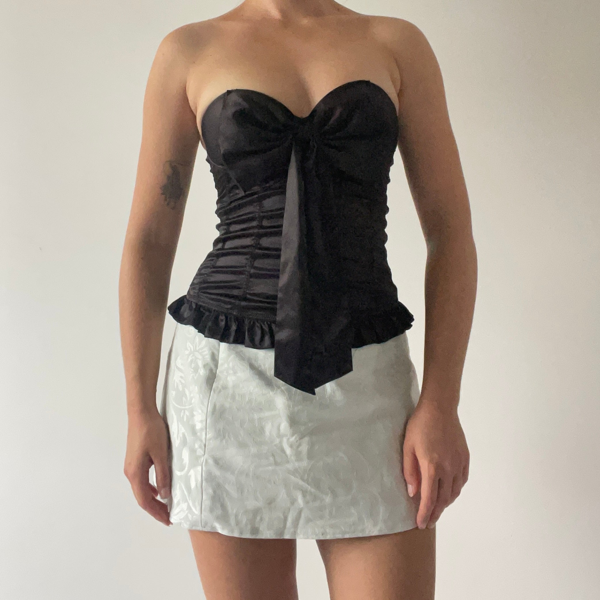 La Senza Satin Bow Corset | 8-10