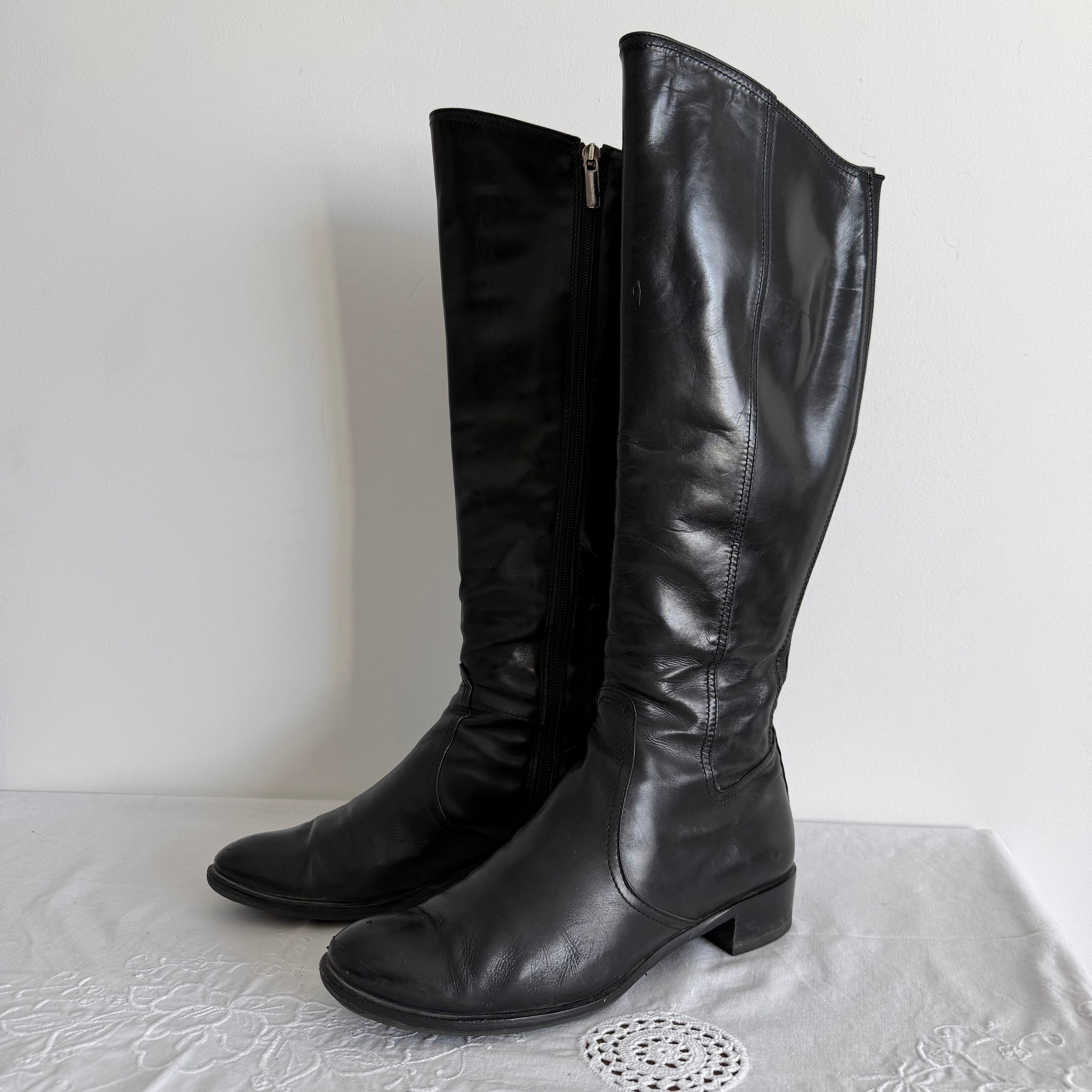 Russel & Bromley Leather Riding Boots | Made in Italy | EU 37 / US 6.5 / UK 4