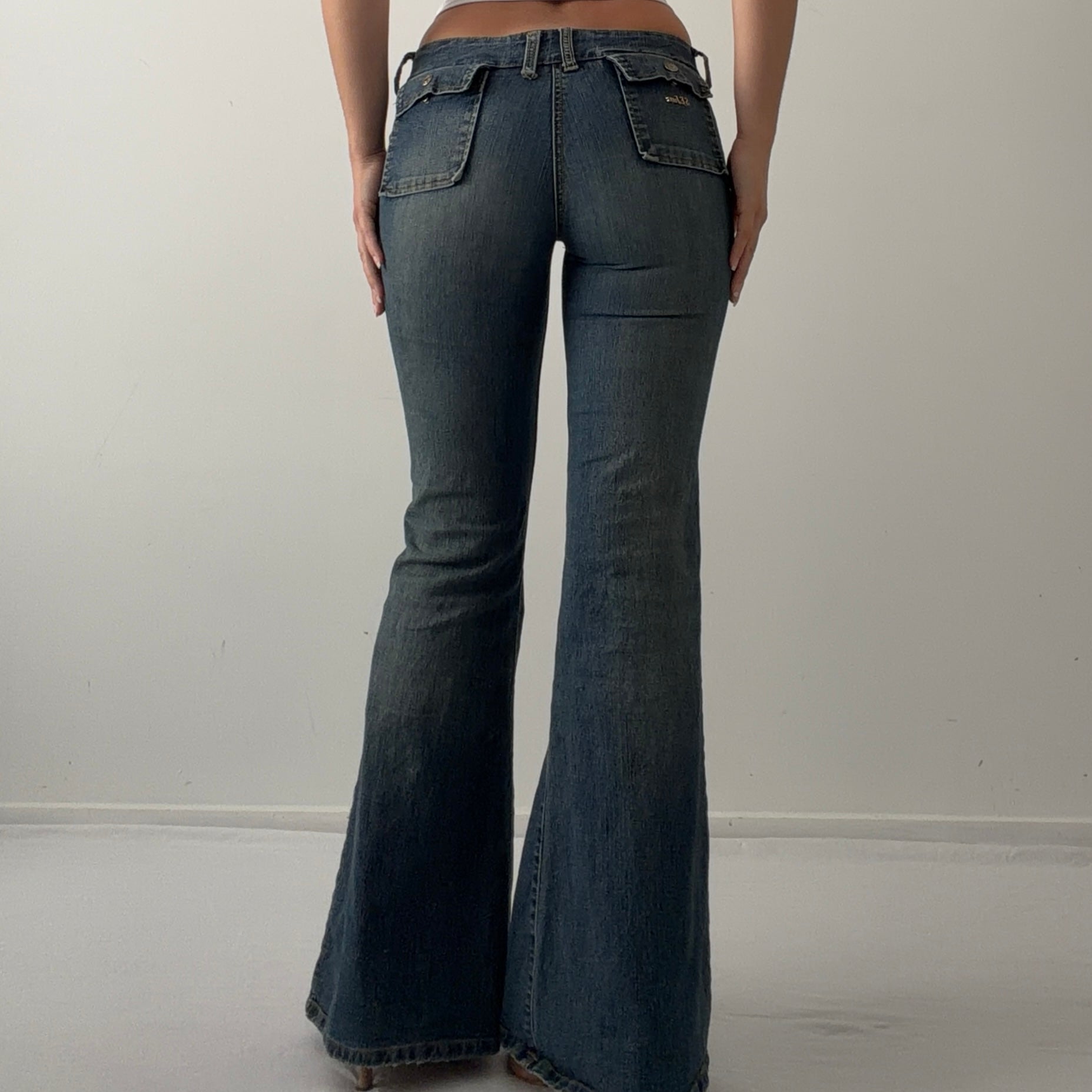 Stone Eagle Low Rise Flare Jeans | 6-8