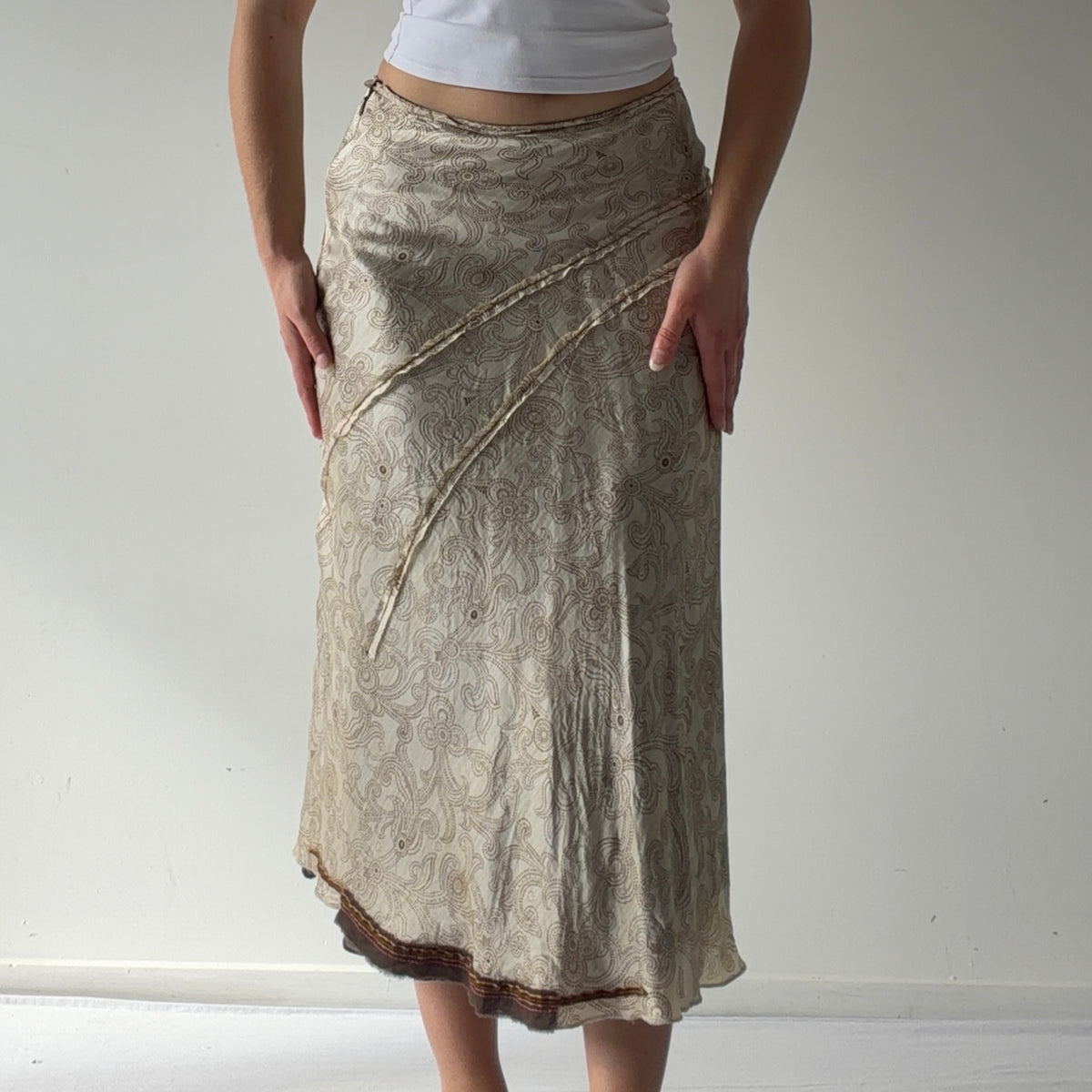 Schumacher Silk Midi Skirt | XS