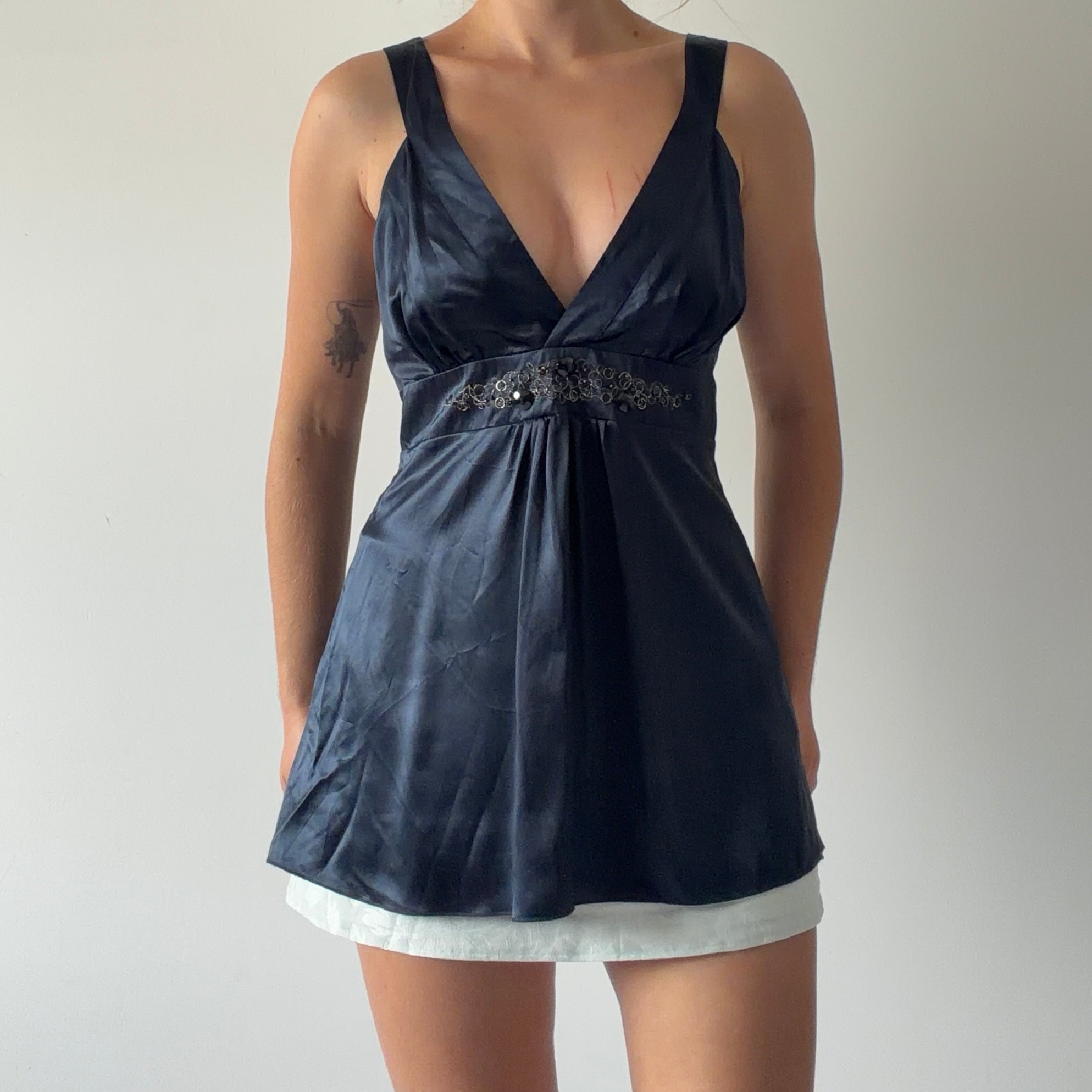 Kensie Silk Babydoll Top | 10-12