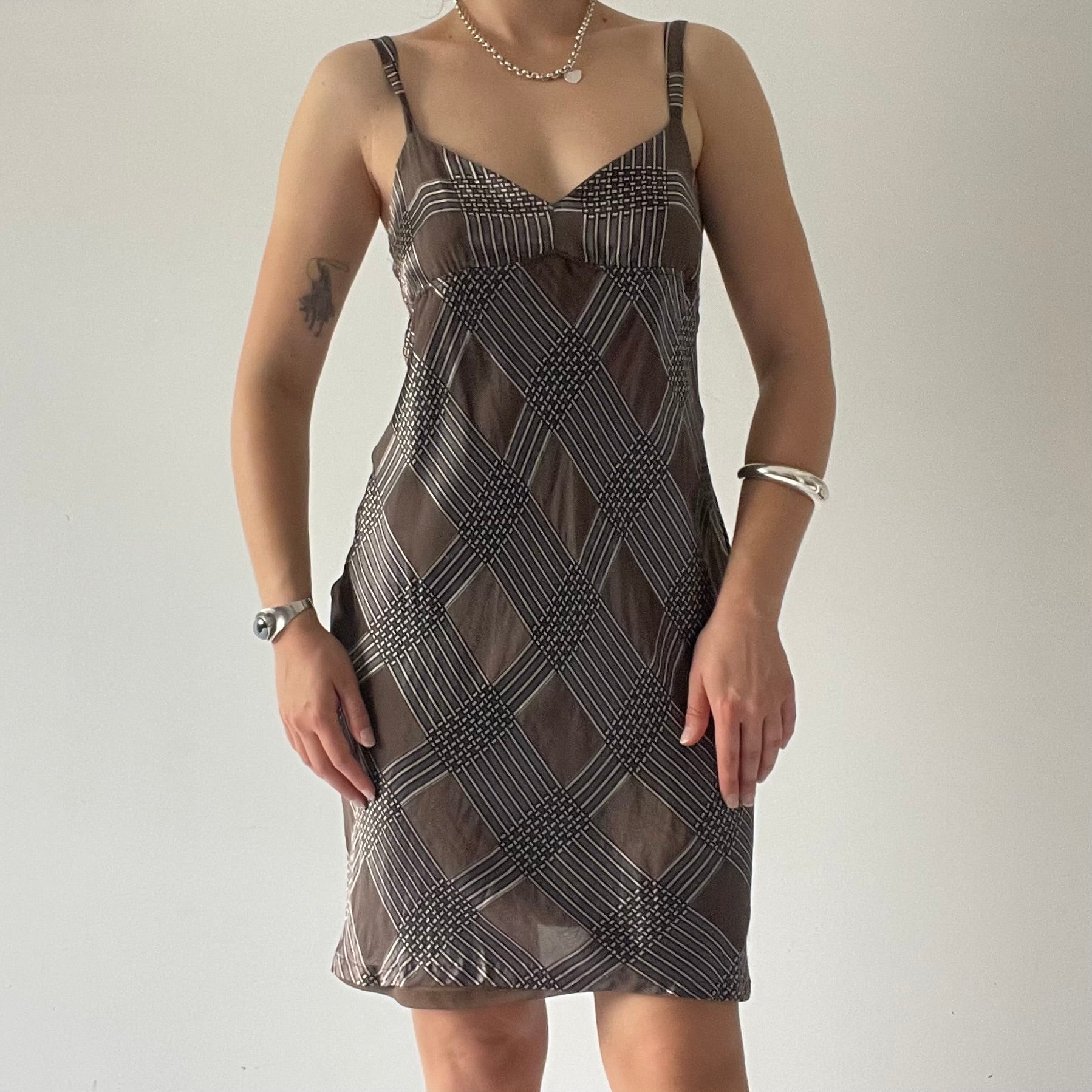 Kookai Mini Silk Slip Dress | M
