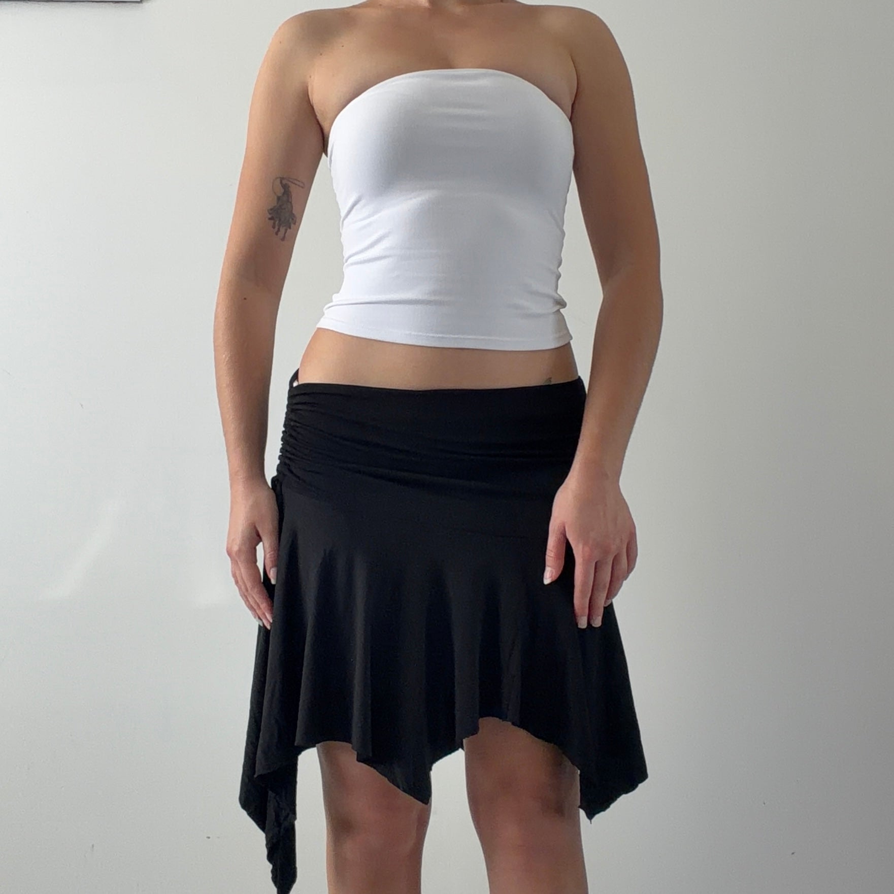 No Excuse Midi Asymmetric Skirt | 8-10