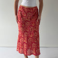 Ann Taylor Silk Paisley Skirt | 6-8