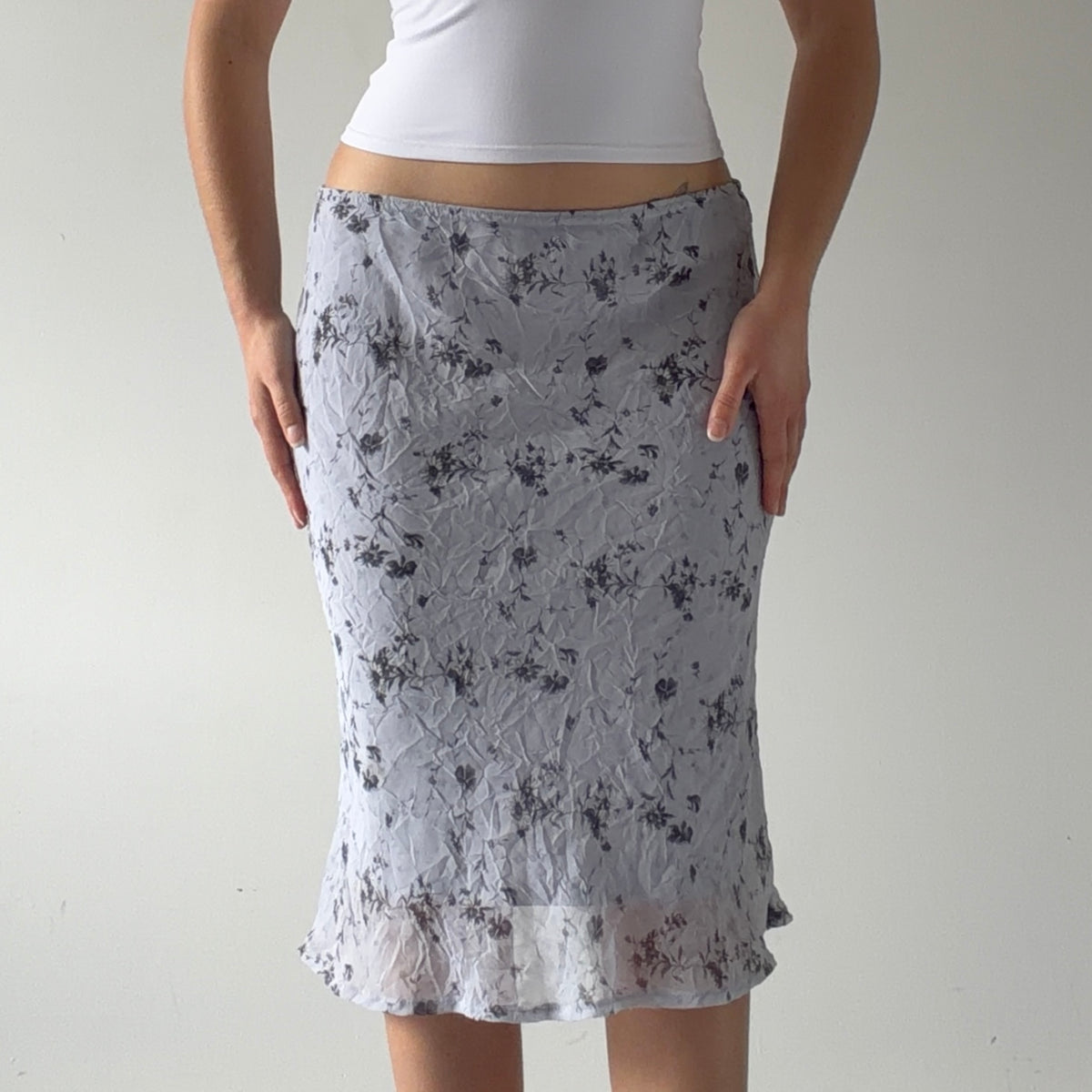 Dynamite Floral Midi Skirt | S