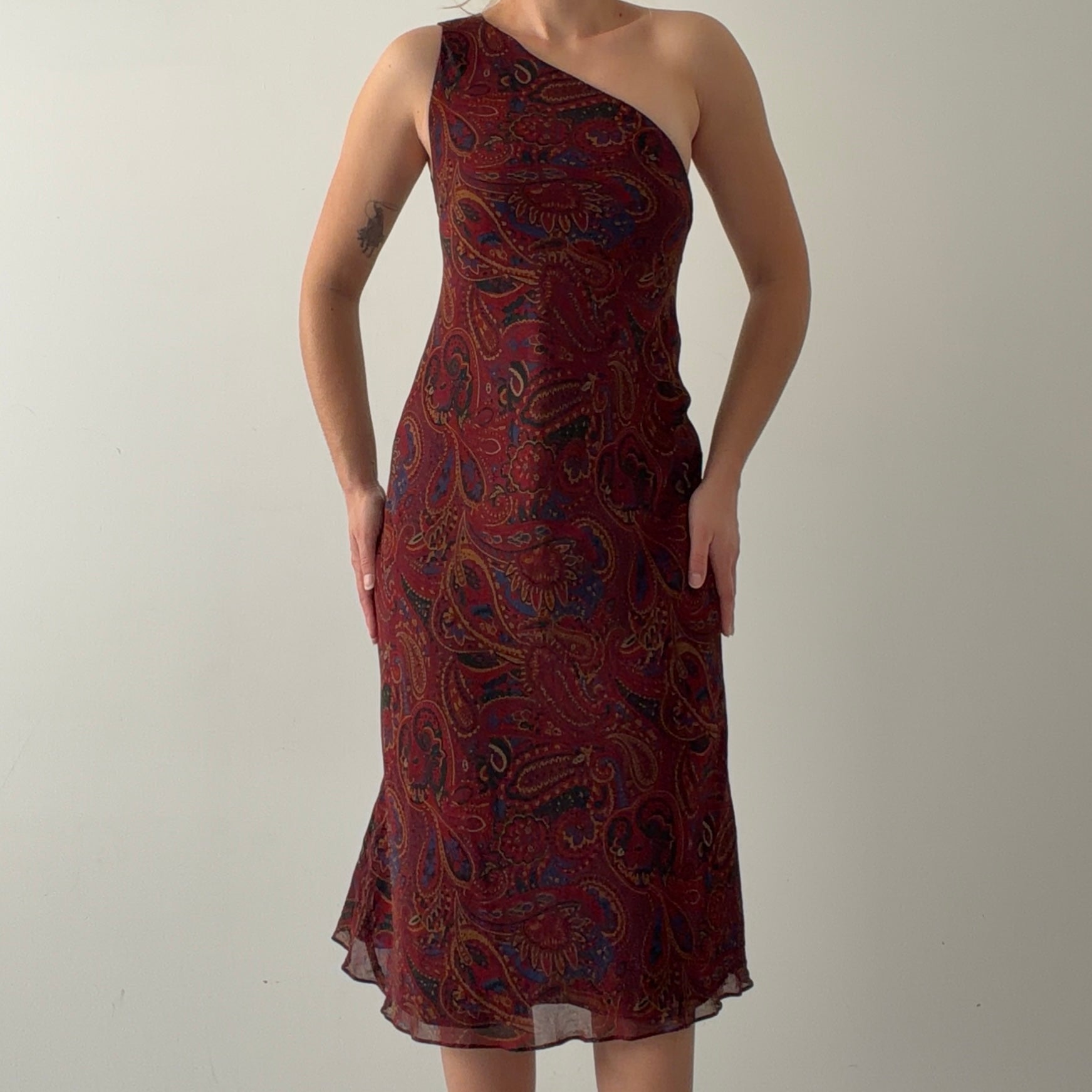 Ralph Lauren Silk Midi Dress | S