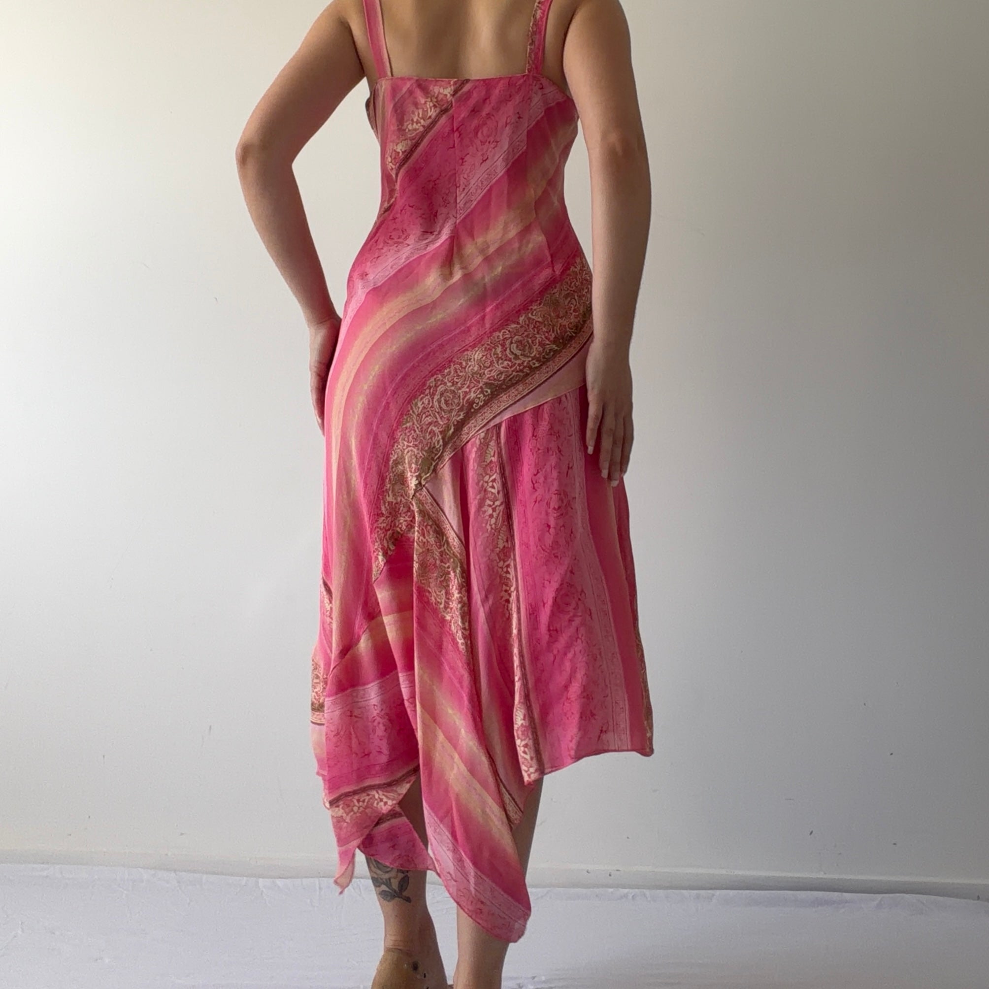 Asymmetric Maxi Dress | Made in Spain | 10-12