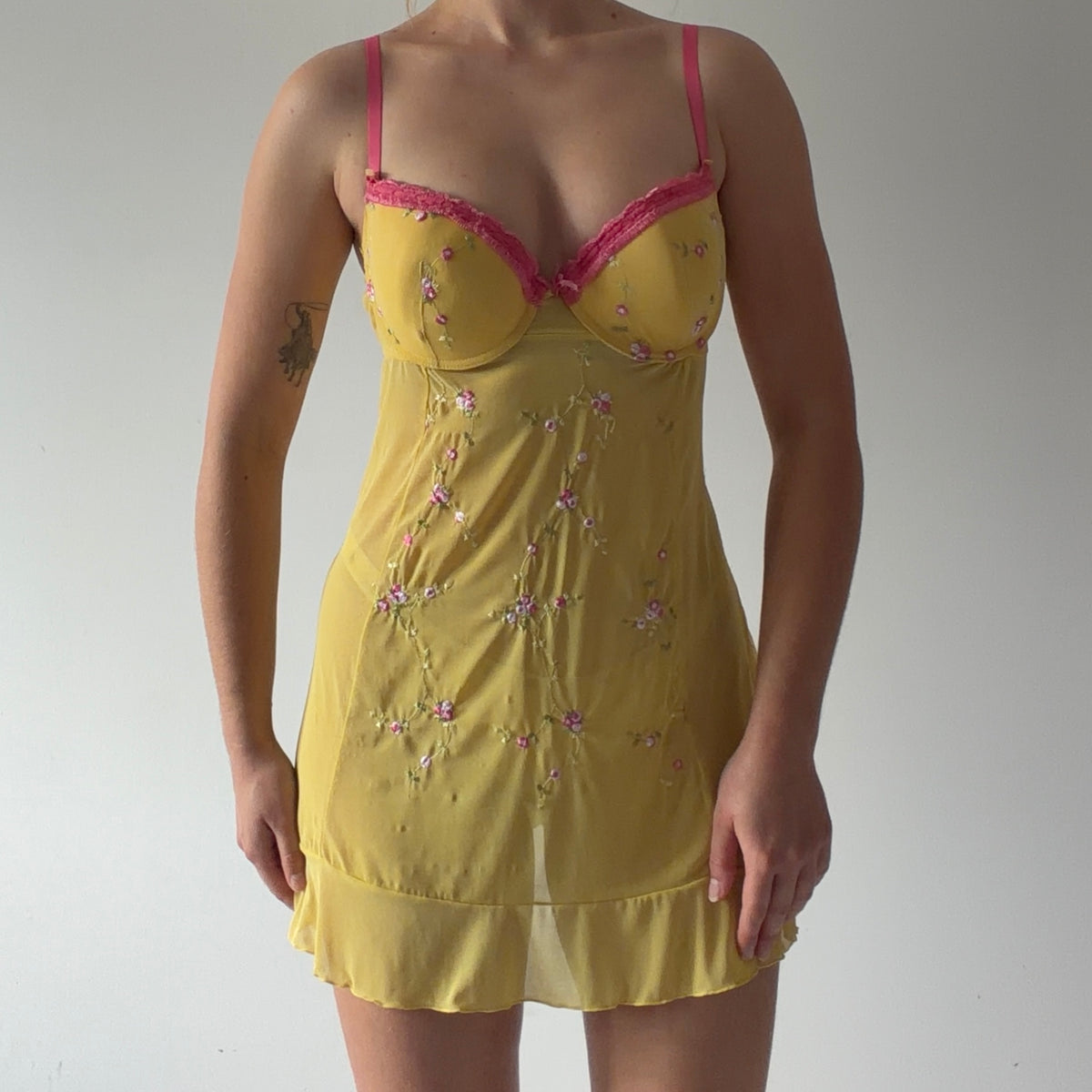 Biatta Embroidered Mesh Mini Dress | 10-12