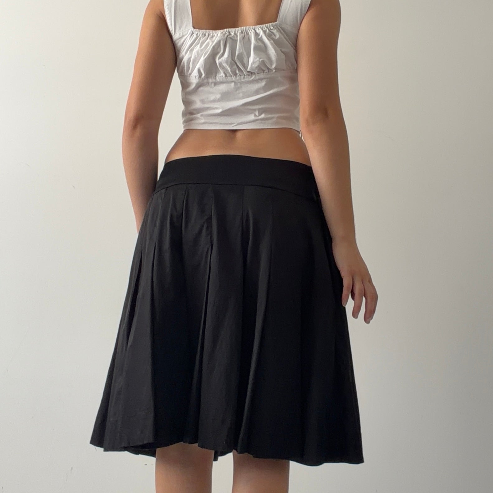 Coast Pleat Midi Skirt | 6-12