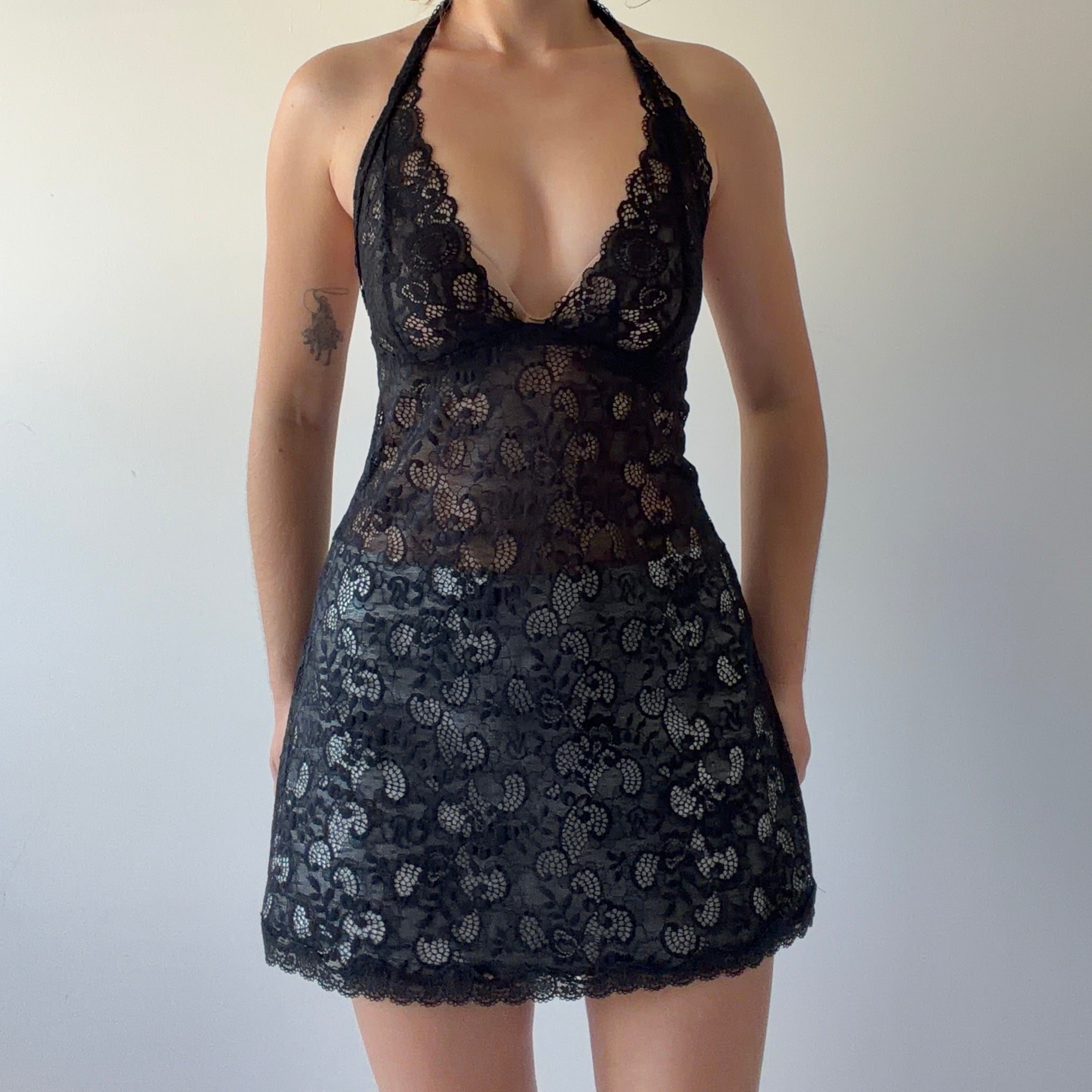 Victoria's Secret Lace Halter Dress | 10-12
