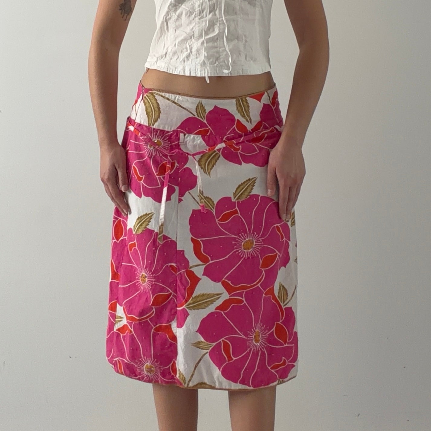 Dunnes Floral Midi Skirt | M