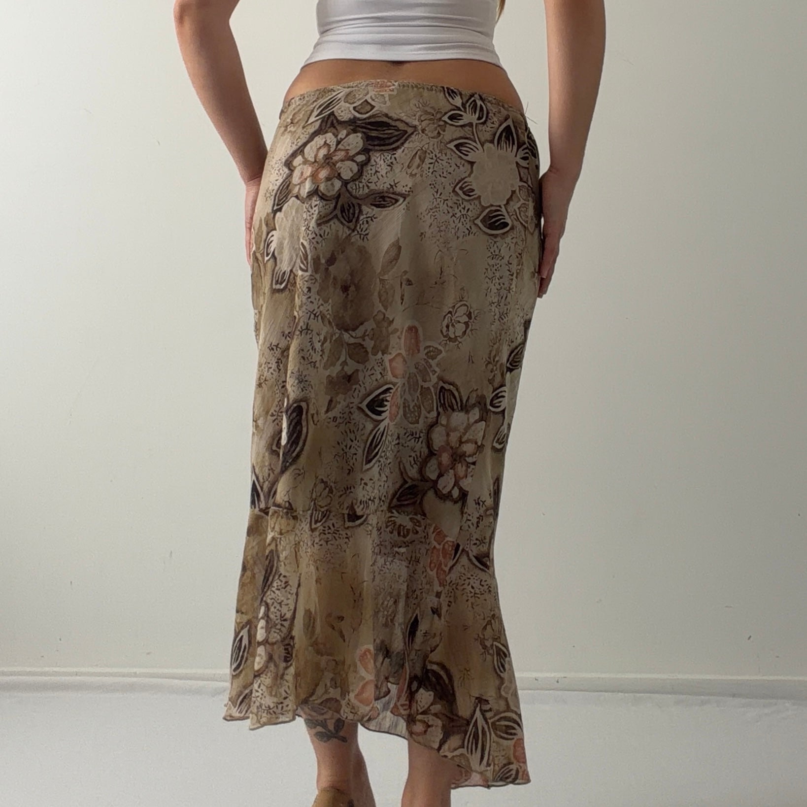 Tradition Floral Midi Skirt | Made in Canada | 12-14
