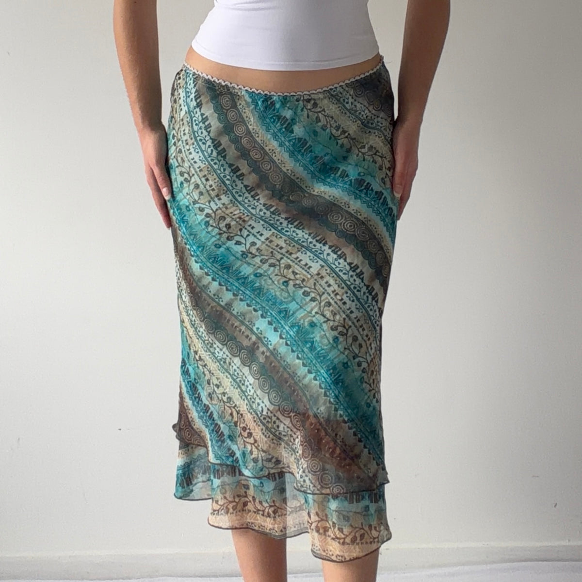 Boho Midi Skirt | S