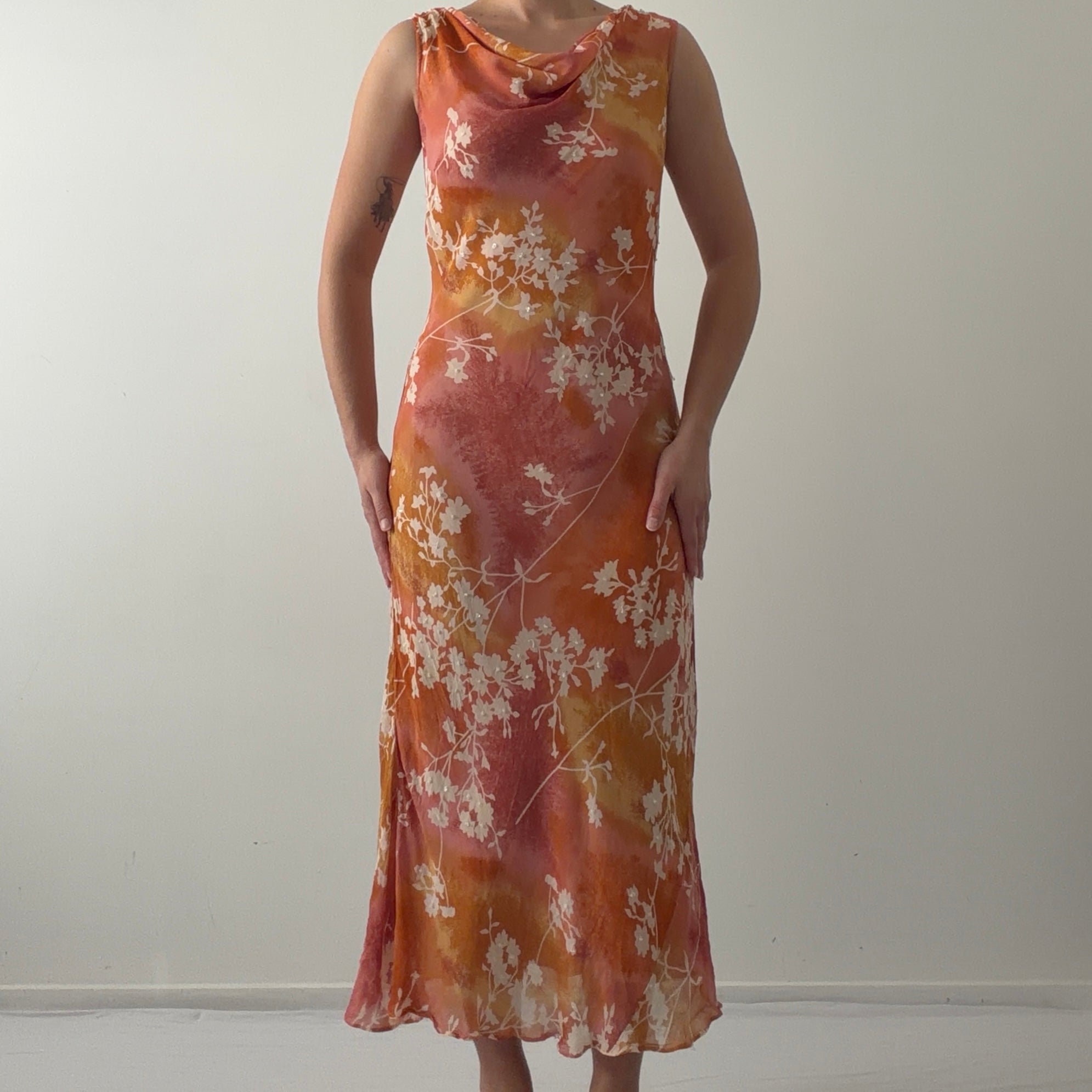Paradise East Beaded Maxi Dress | L