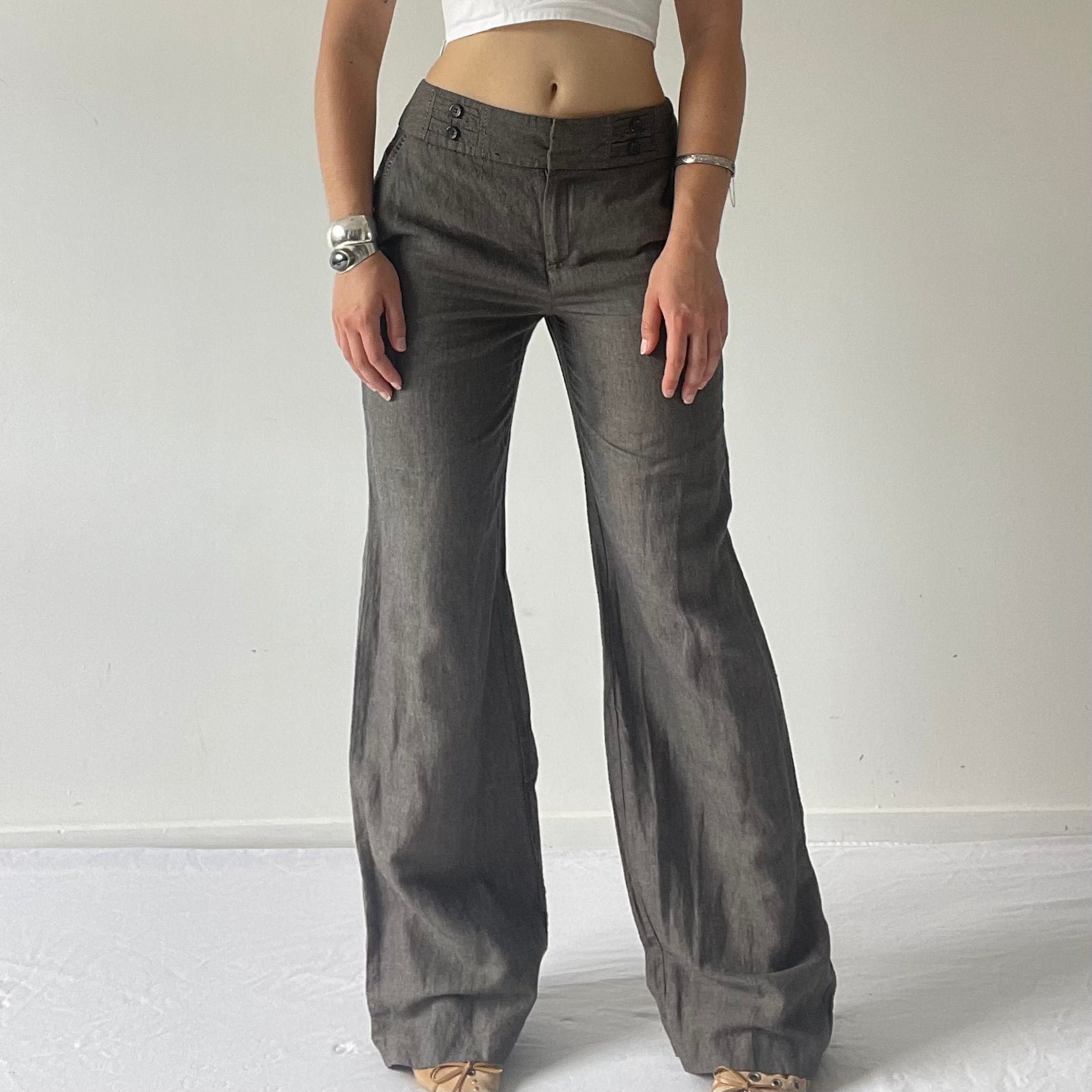Tu Linen Wide Leg Pants | 8-10