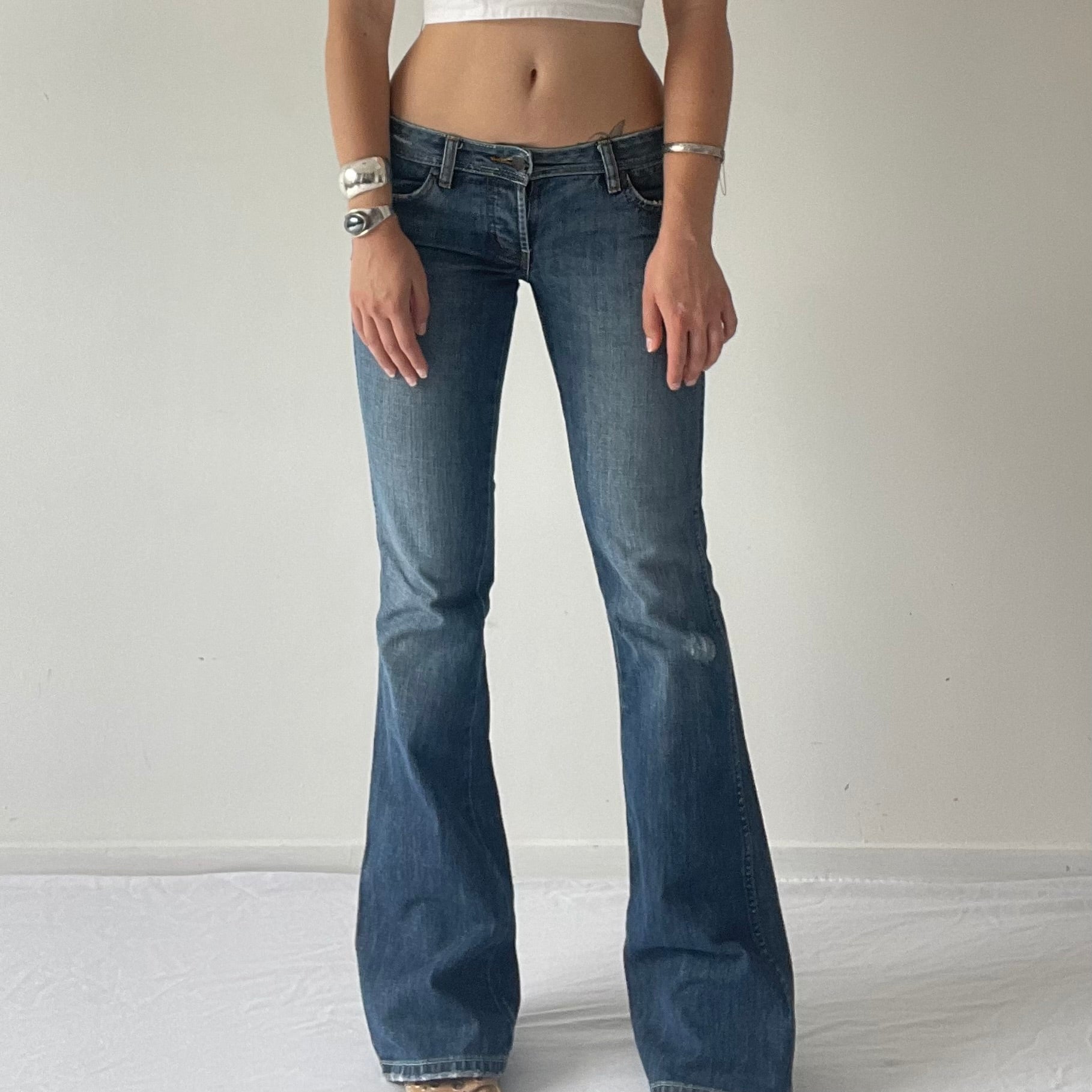 Wrangler Super Low rise Flare Jeans | 4-6