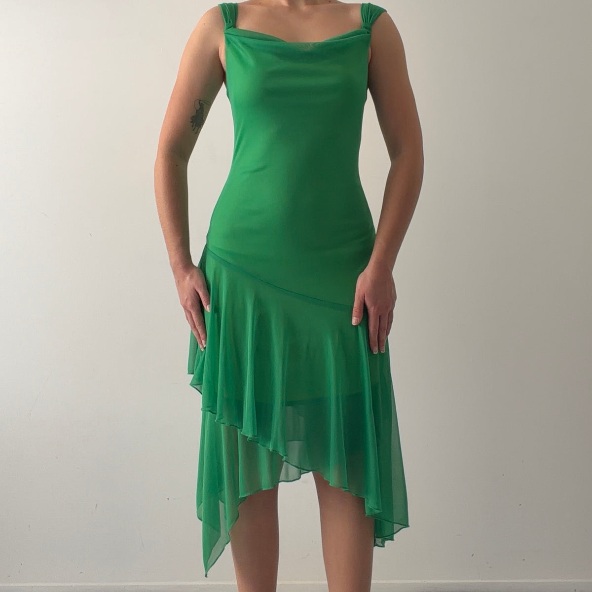 Ruby Rox Asymmetric Midi Dress | M