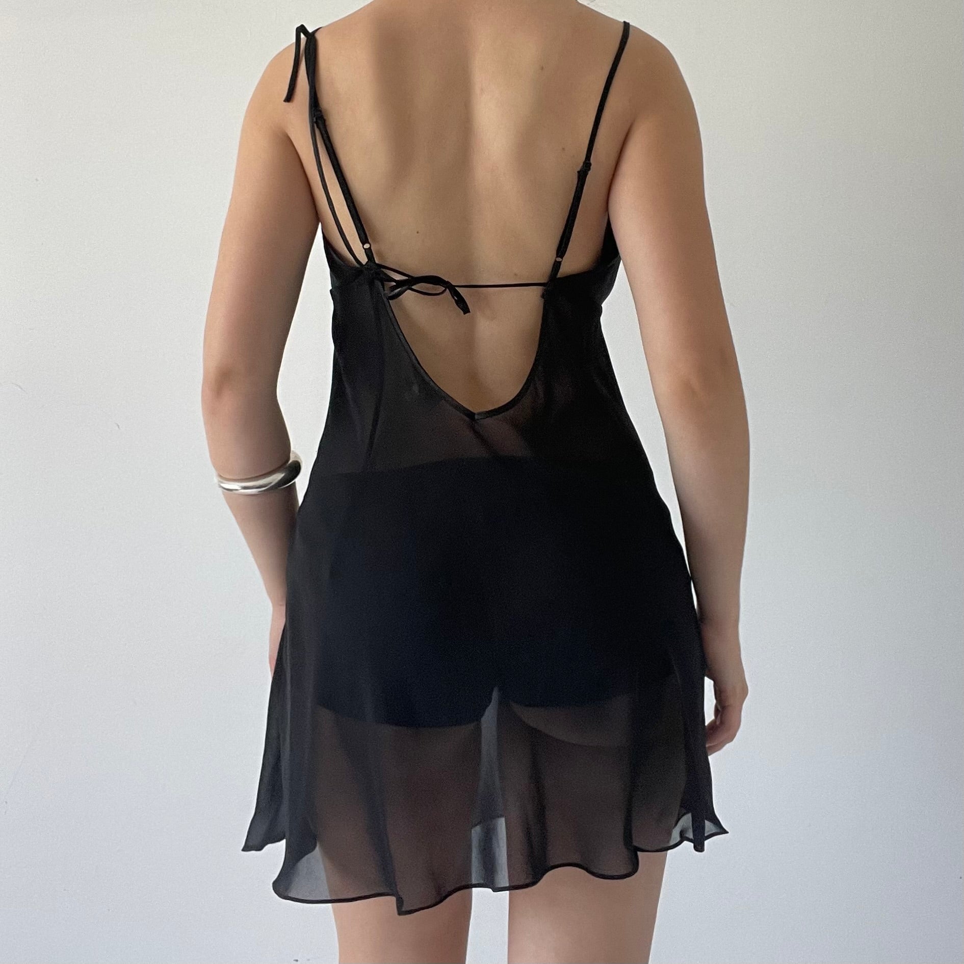Beaded Lingerie Slip mini Dress | 8-10