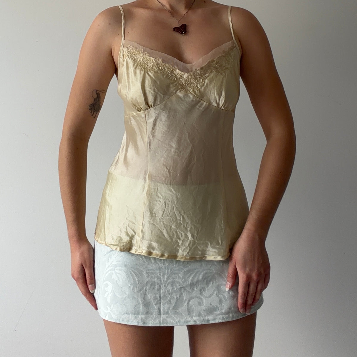 Cotton Express Silk Cami Top | L