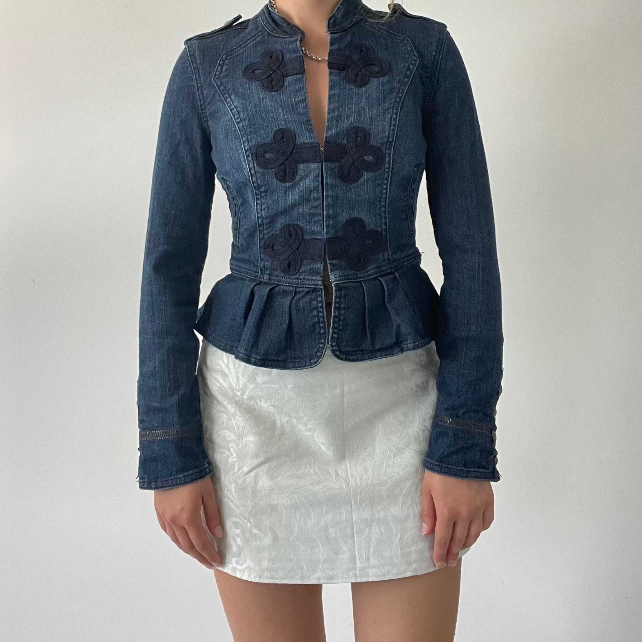 00s Denim Utility Jacket | 6-8