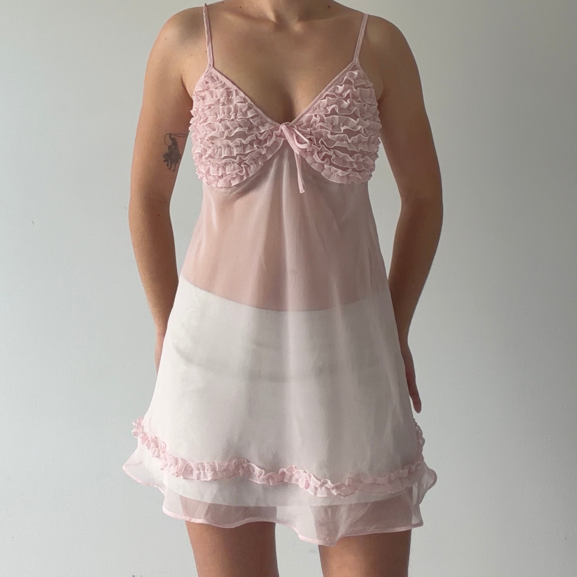 Morgan Taylor Ruffle Mini Dress | L