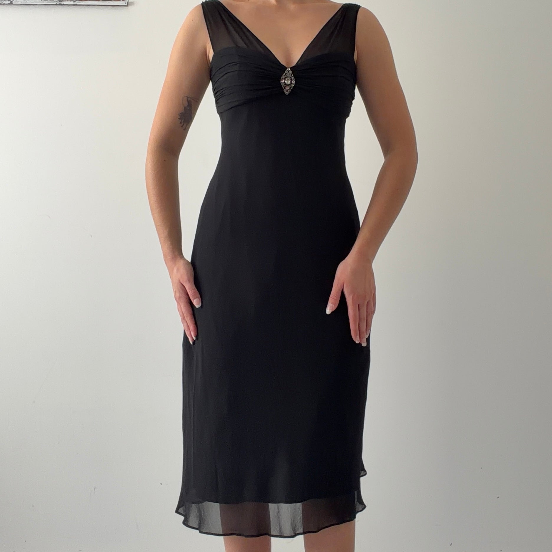 Jones New York Silk Midi Dress | 6-8