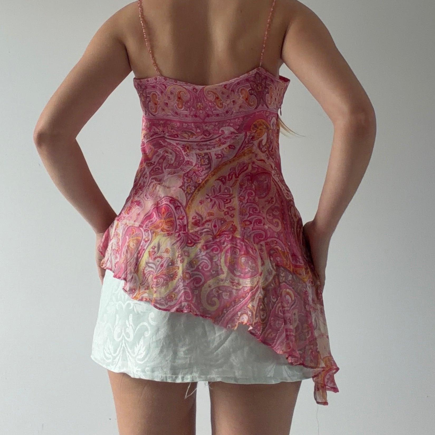 Ice Silk Asymmetric Cami | M