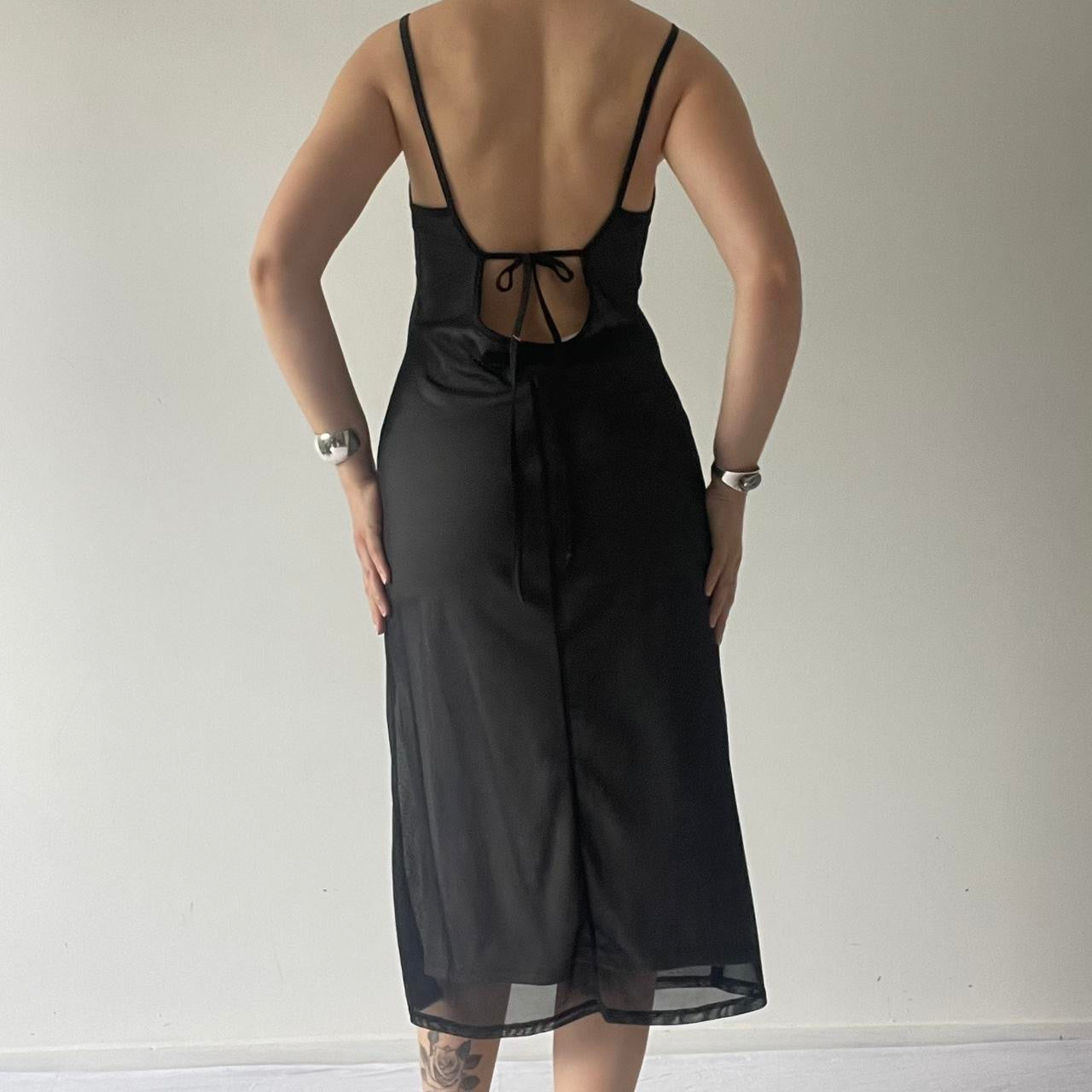 90s Open Back Dress | Made in Australia | L