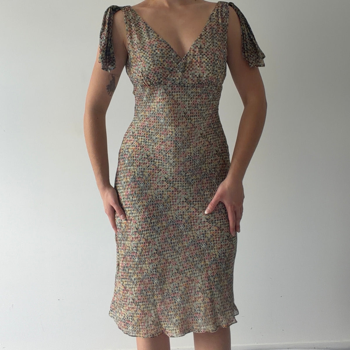 BCBG Silk Midi Dress | S-M