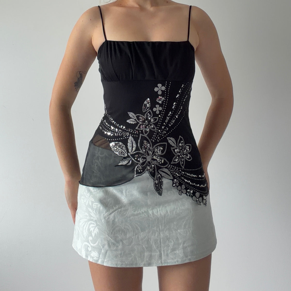 Wet Seal Babydoll Beaded Cami | XS