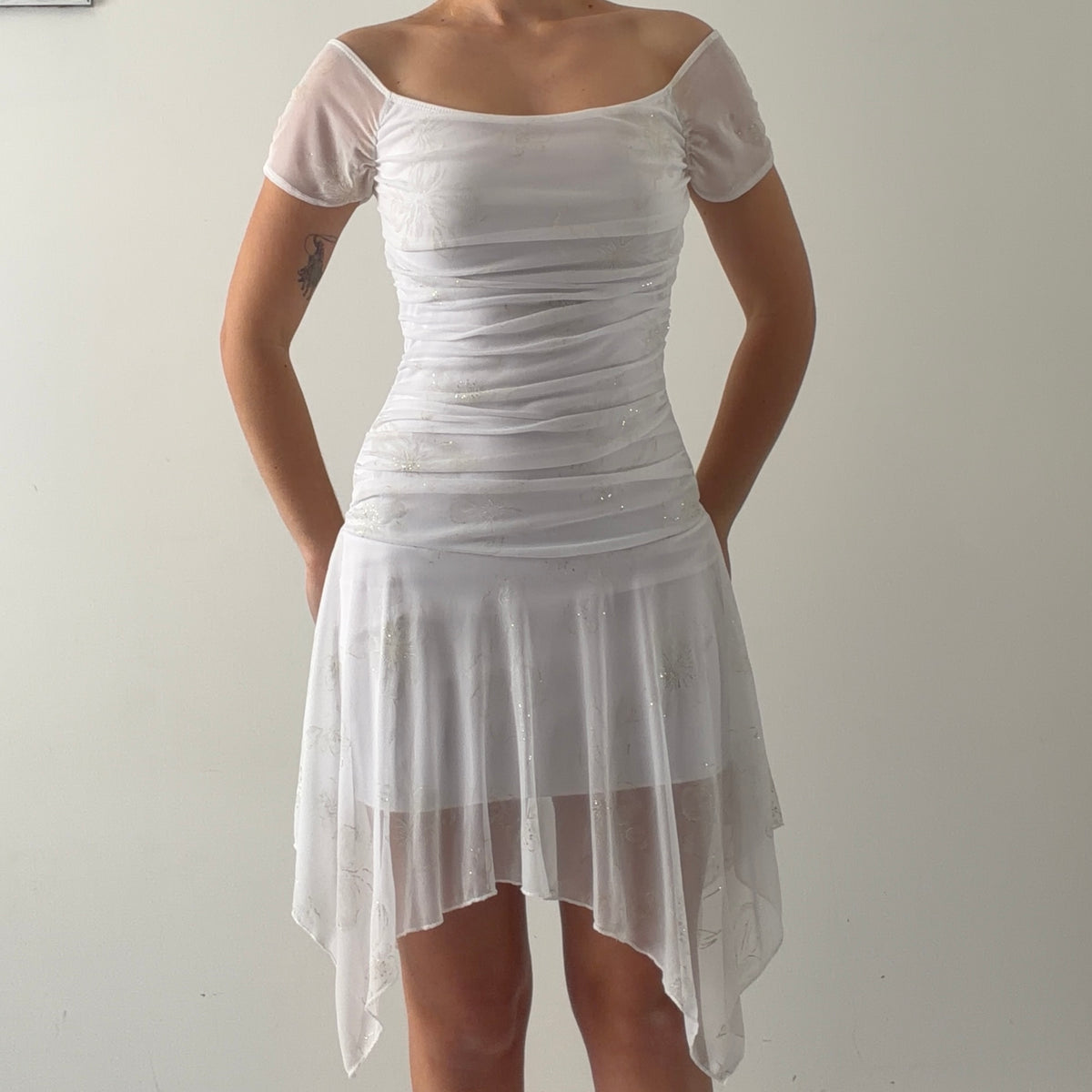Taboo Asymmetric Midi Dress | S