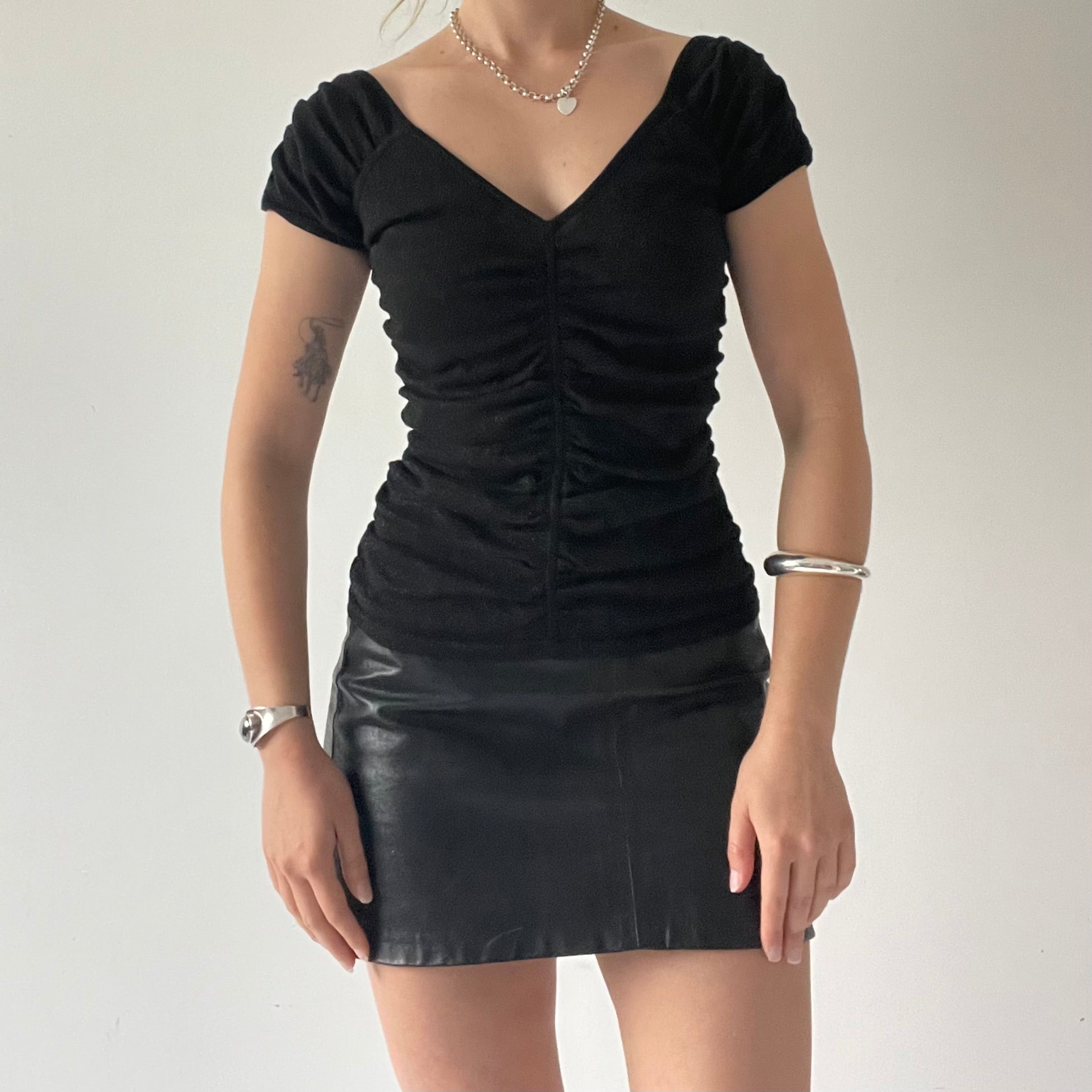 Mexx Glittery Ruched Top | 10-12
