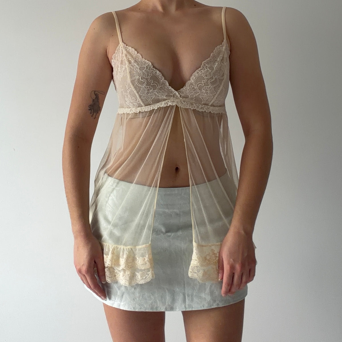 Victoria's Secret Lace Babydoll Top | S