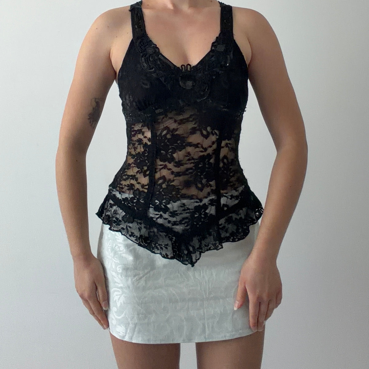 Papaya Lace Cami | XS