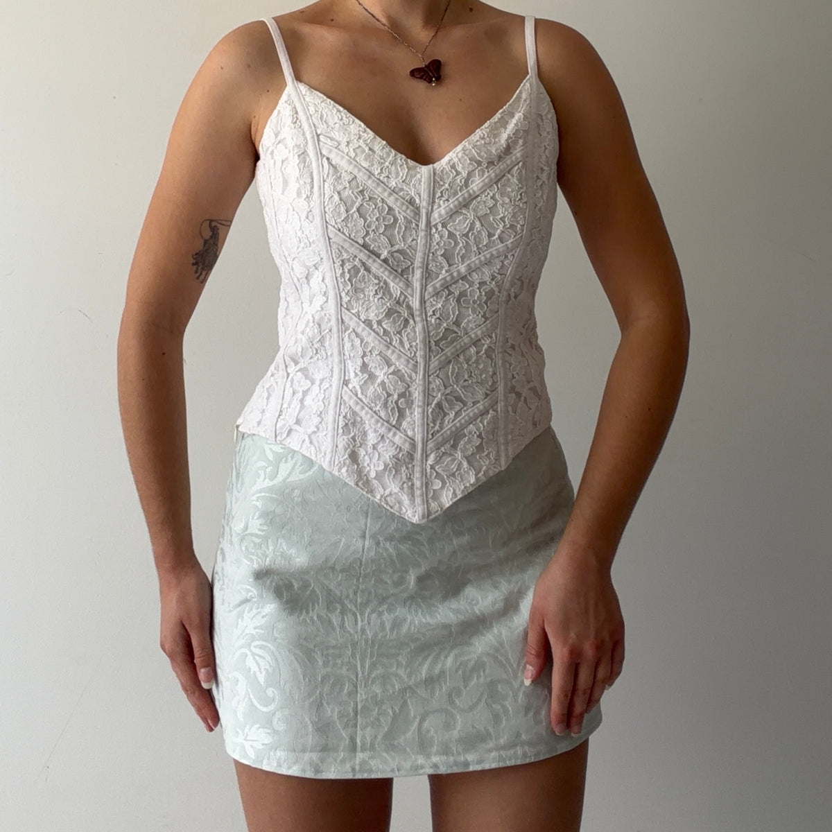 Ann Fontaine Lace Cami Top | S