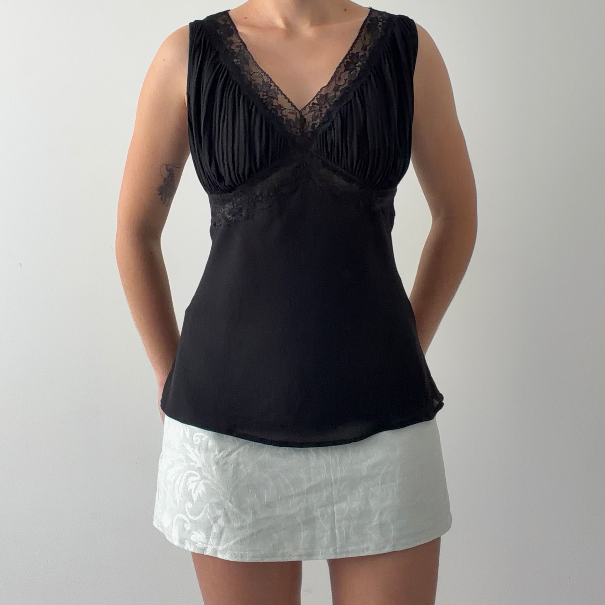 Alfani Silk Lace Cami | L
