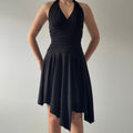 Speechless Asymmetric Halter Midi Dress | M