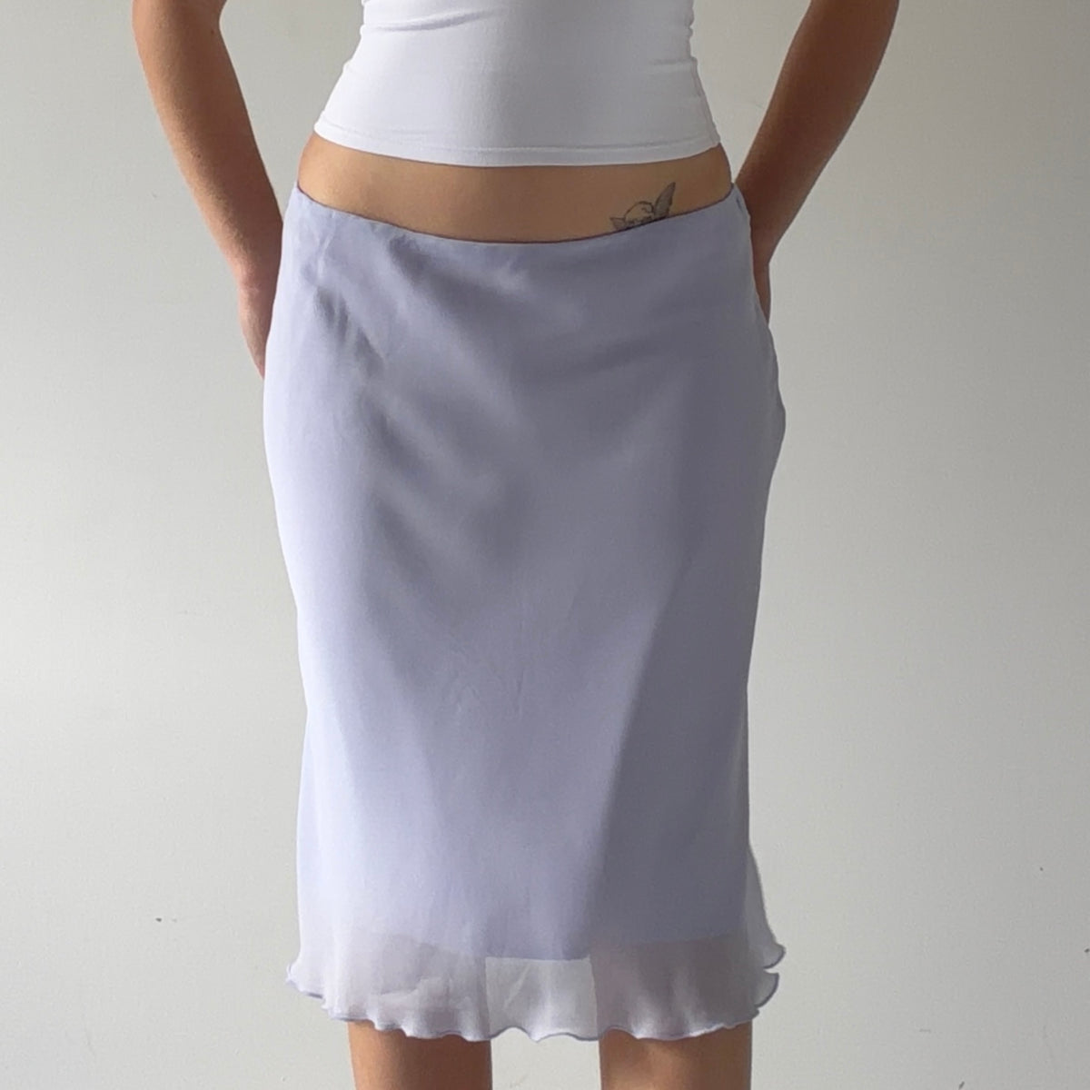 Tailor Lilac Midi Skirt | S-M
