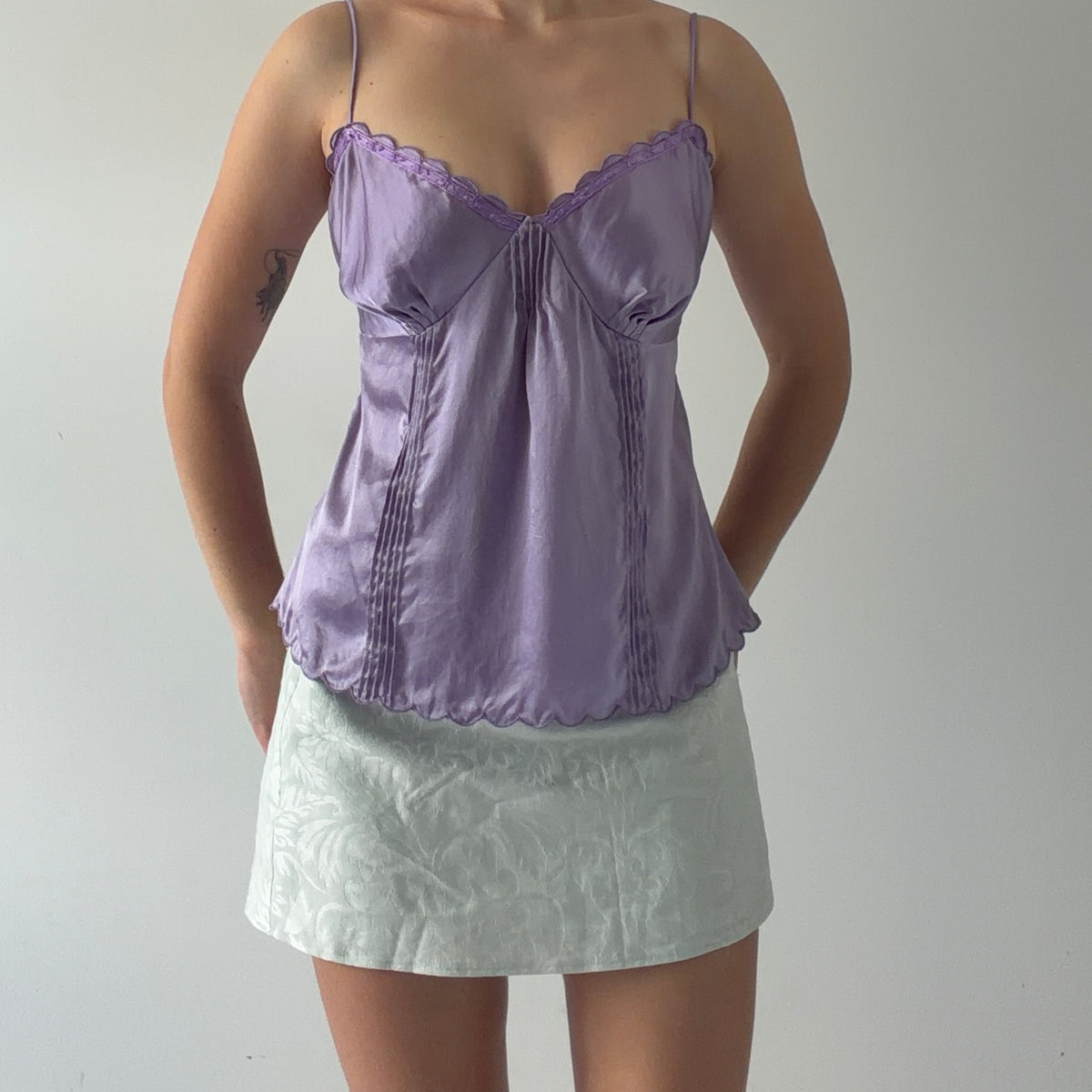 The Limited Silk Cami | Lavender | M