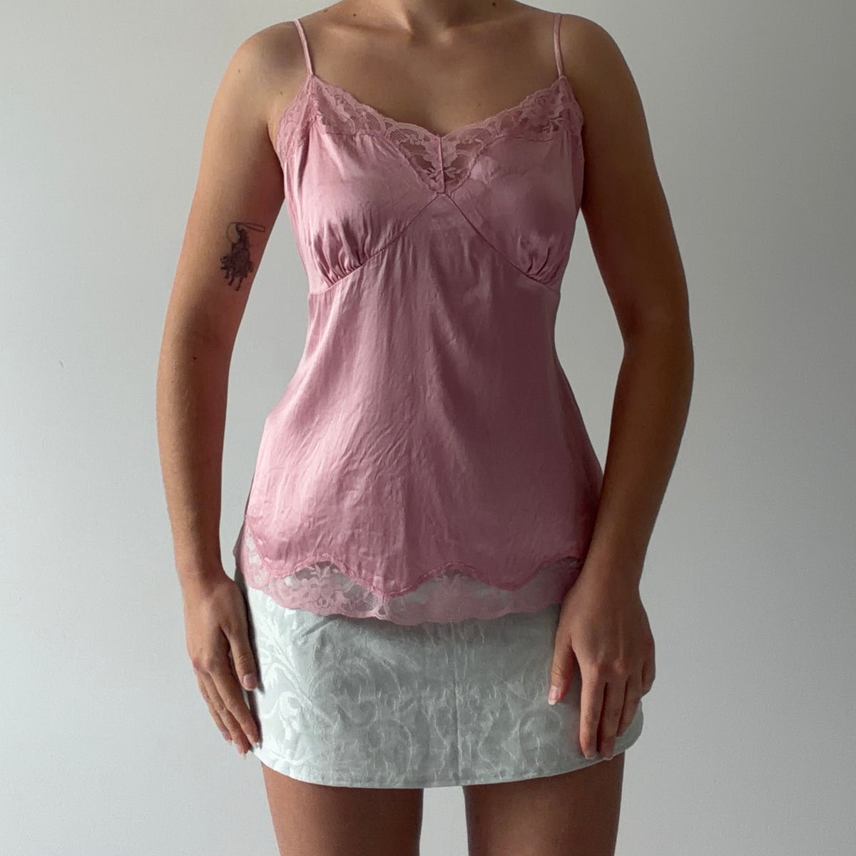 Apt 9. Silk Lace Cami | M