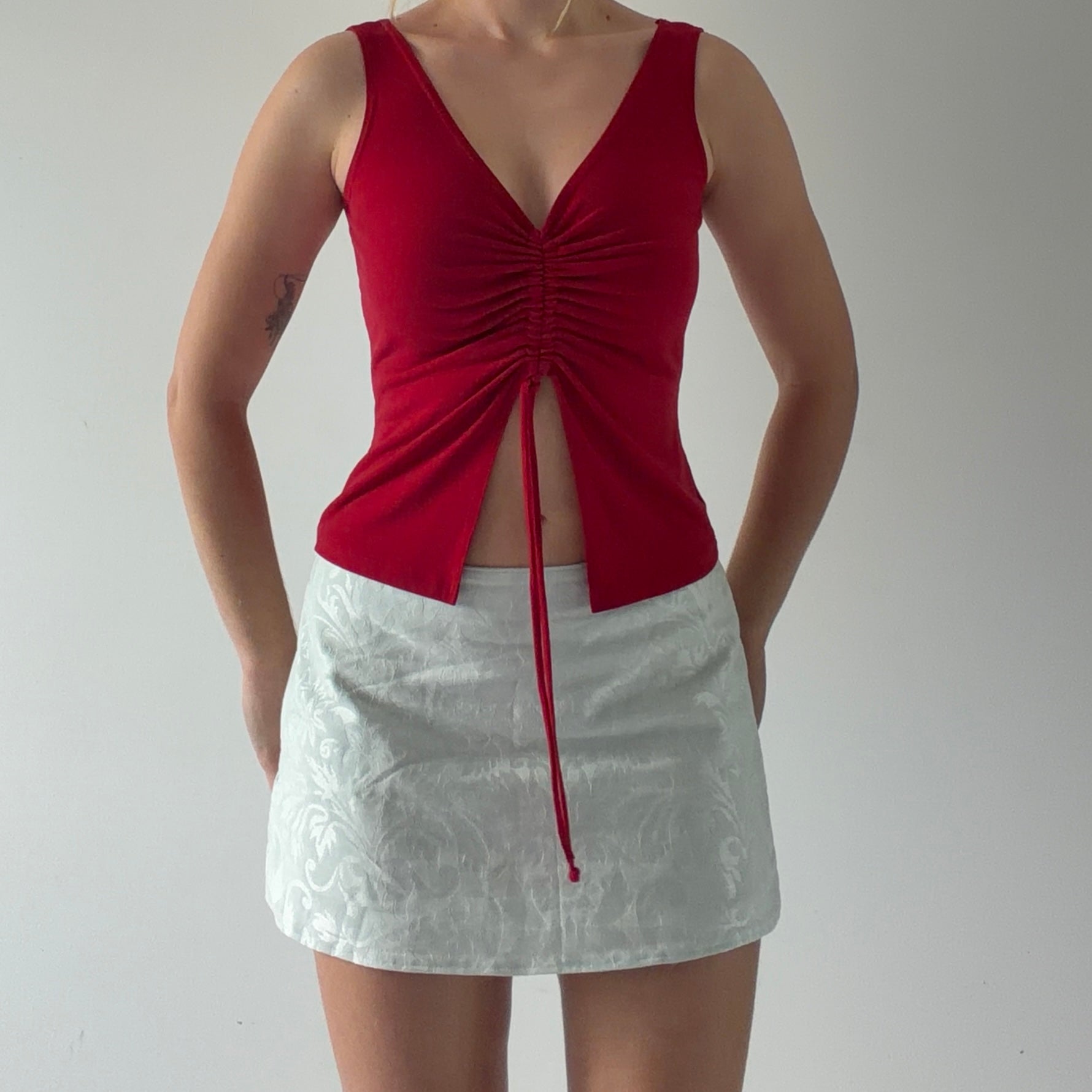Rave Ruched Cami Top | Made in USA | 6-8