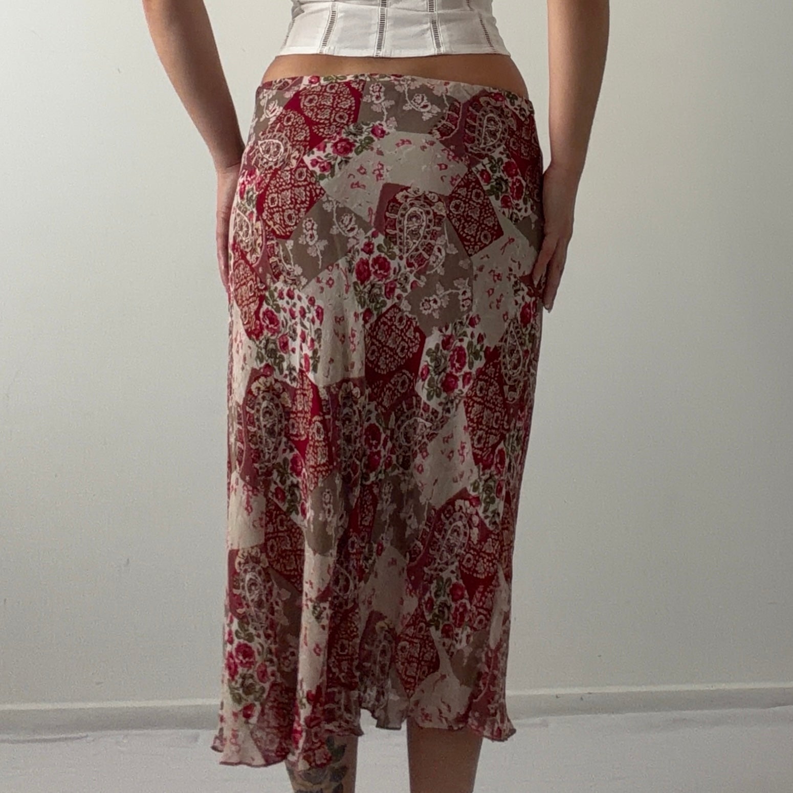 Damart Floral Midi Skirt | L